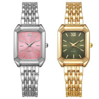 Nuevo Reloj informal con banda de acero para mujer, esfera cuadrada, reloj de pulsera de cuarzo para estudiante - details 18
