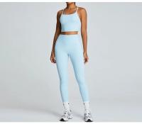 Traje de Yoga cómodo y Sensual para mujer, ropa deportiva transpirable de secado rápido para correr al aire libre, ciclismo y Fitness - details 9