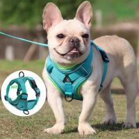 Arnés de tracción con rayas reflectantes para mascotas, antitirones conjunto de cuerda, Collar de perro, correa de pecho - details 23