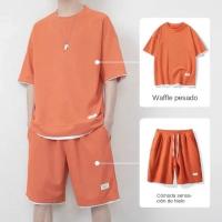 Ropa deportiva informal para hombre, hecha de tela de hielo para mantenerse fresco durante el verano - details 4