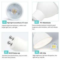 Bombillas LED GU10 de Alta Lúmen 10PCS Luz Blanca Cálida Reemplazaombillas Halógenas - details 7