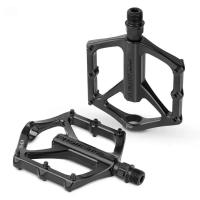 Pedales antideslizantes de aleación de aluminio para bicicleta de montaña, pedales de plataforma ancha, piezas de bicicleta de montaña - details 0