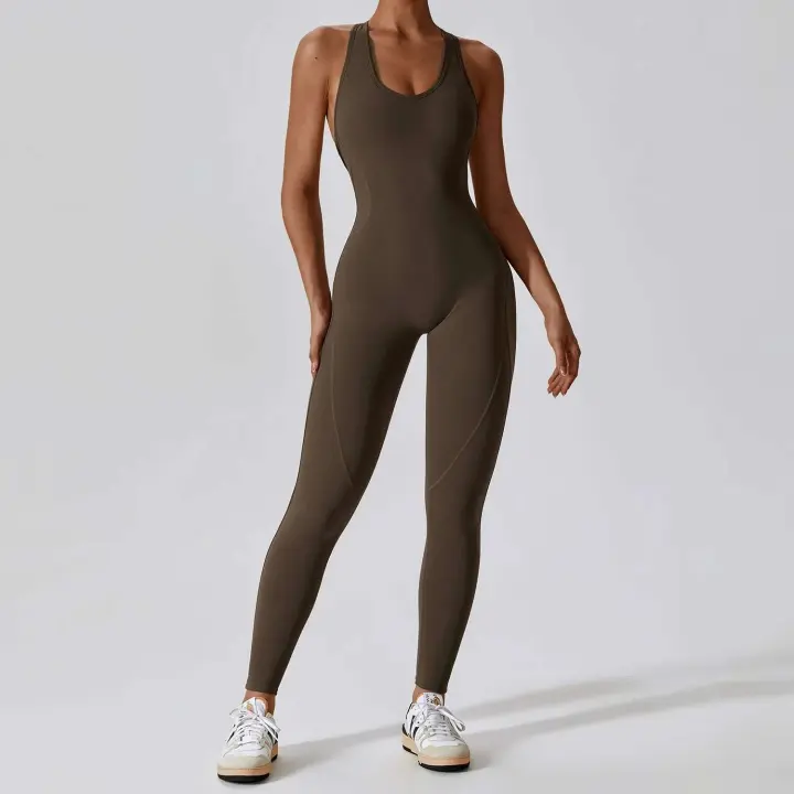 Mono Fiess, monos deportivos, conjunto de ropa de gimnasio, ropa de Yoga, ropa de entrenamiento de Pilates para mujer, ropa deportiva push-up - 1