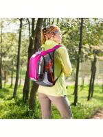 Mochila de gran capacidad 18L Multiusos para senderismo, escalada en montaña, ciclismo todo terreno - Correa ajustable, red para casco incluida, múltiples compartimentos para organización, diseño transpirable con correa de pecho ajustable, incluye silbato - details 18
