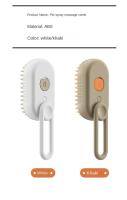 Cepillo de vapor para gatos, peine para el cuidado de mascotas, peines para depilación 3 en 1 - details 8