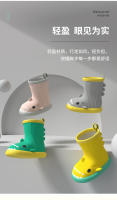 Tiburón zapatos de lluvia antideslizante suela suave ligero nuevo impermeable de las mujeres de dibujos animados botas de lluvia - details 5