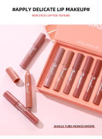 Set de Labiales Mate No Pega Caja de Regalo de 6 Colores Labial de Gran Rojo - details 3