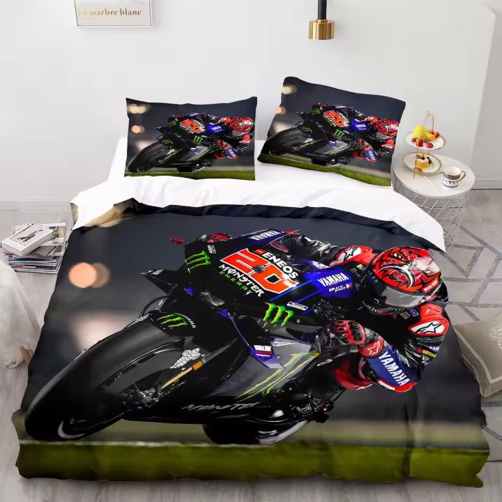 Juego de Ropa de Cama Marquez 93 Funda de Edredón, Fundas de Almohada, Ropa de Cama 3D para Cama Doble, Plena, Rey - 1