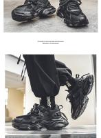 Zapatillas casuales, versátiles y transpirables de malla con suela gruesa que realzan - details 11