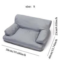 Cama para mascotas pequeñas y medianas, sofá de cuero para dormir, perrera impermeable, suave y cómodo - details 5