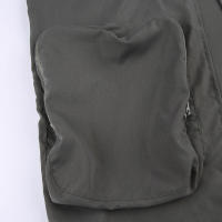 BUNO-Falda larga de cintura alta con cremallera para mujer, faldas Cargo informales con bolsillos grandes, abertura frontal, holgada, recta, Midi, ropa de calle, estilo Safari, 2025 - details 24