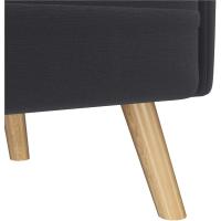 Sofá de Tela Morno Diseño de 2 Plazas Tamaño 116.5X73.5 cm Cojines Lumberos Incluidos Max 158 KG - details 8
