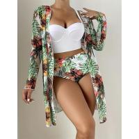 Conjunto de Bikini para mujer, túnica para la playa, traje de baño de 3 piezas, ropa de playa para verano - details 1