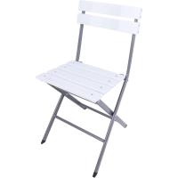 Set 2 Sillas De Exterior, Sillas Plegables, Acero Plástico, Gris Claro, Ahorro De Espacio, para Balcón Camping - Dimensiones AxANxFON: 78 x 37 x 45 cm - Art - details 13