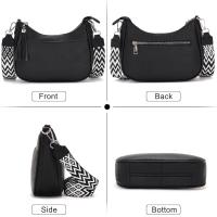 bolso tous negro bolso bandolera mujer bolso cuero cruzado mujer bolso finde semana - details 2