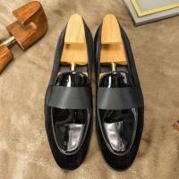 Zapatos de boda de fiesta formales de oficina de cuero informal de negocios para hombres - details 7