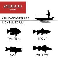 Caña de Pescar Telescópica de 6 pies Caña de Pesca de Fibra de Vidrio Duradera con Mango ComfortGrip Preenrollada con Línea de Pesca Zebco Cajun - details 20