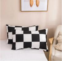 Juego de Ropa de Cama Negra y Blanca con Diseño de Malla Sencillo para Verano Tapete de Cama Reina y Doble Tamaño de Lujo para Dormitorio - details 1