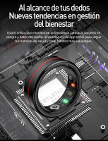 Anillo inteligente SANLEPUS para seguimiento de fitness y salud |   Rastreador de actividad (pasos, calorías, sueño, estrés) |   Aplicación QRing |   Compatible con iPhone/Android/Xiaomi - details 4