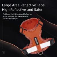 Conjunto de arnés ajustable para perro a prueba de Escape con cuerda de tracción, arnés para chaqueta, correa reflectante transpirable, collares para perros, conjunto de correa - details 3