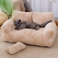 Cama suave y cálida para gato, sofá para perro, estera cómoda, lavable, casa para dormir para gatito y cachorro, nido de felpa antideslizante para invierno - details 4