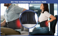 Strong Lumbar Support Belt Breathable Lower Back Compression Brace for Men Women Lifting, Herniated Disc, Sciatica, Pain Relief - details 1