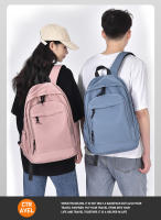 Mochila sencilla de gran capacidad para chica universitaria, mochila ligera unisex, mochilas escolares de color sólido para estudiantes - details 4