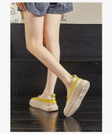 Suela de espuma de cuero pequeños zapatos blancos nueva plataforma de un pedal solo zapatos de las mujeres retro versátil mocasines - details 14
