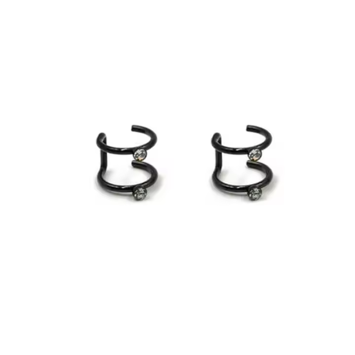 Pendientes de clip invisibles para mujer y hombre, aretes de 3 colores, sin agujero, 2 uds., gran oferta - 1