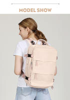 Mochila de gimnasio para laptop de 17 pulgadas 15.6 pulgadas para mujeres con almacenamiento múltiple compartimento recomendada para viajes y escolar hecho de nylon - details 6