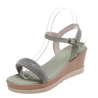 Sandalias de tacón de cuña de verano para mujer - details 3