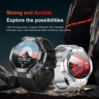 2025 nuevo reloj inteligente para hombres con iluminación LED brújula rastreador de actividad/deporte reloj IP67 impermeable Bluetooth llamada SmartWatch mujer - details 0