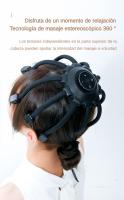 Masajeador de Cuero Cabelludo MUKASI, Masajeador Eléctrico de Cabeza con Música Bluetooth, 10 Puntos de Vibración, 4 Modos Ajustables, Recargable y Portátil para Aliviar Dolor y Ansiedad, Relajar Estrés y Tensión, Sueño Profundo, Regalo - details 9
