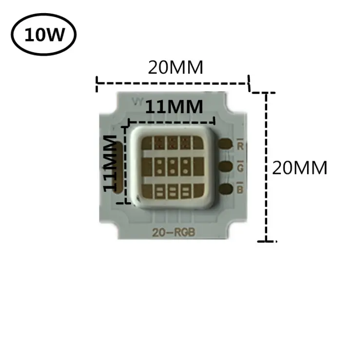 Led RGB High Power COB Flip Chip Lamp Foot Tile 10W 20W 30W 50W RGB Chip Beads Driver Blub Epistar For DIY Spotlight Flood light - 1