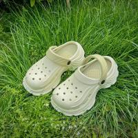 Pisando zapatos de agujero de mierda nuevas zapatillas exteriores de suela gruesa que aumentan las zapatillas casuales de playa Baotou - details 10