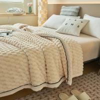 Manta cálida de franela para dormir, mantas suaves y cómodas de lana para la cama, manta cálida y esponjosa para Otoño e Invierno - details 0