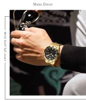 Reloj de negocios luminoso de primera marca con correa de acero inoxidable y movimiento de cuarzo analógico NIBOSI de lujo de primera calidad para hombre - details 11