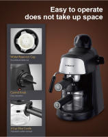 Máquina de café expreso doméstica multifuncional profesional 2 en 1, cafetera semiautomática con espuma de leche - details 2