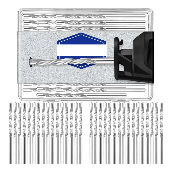 50 brocas para paneles de yeso, puntas de sierra en espiral de 1/8 de pulgada, brocas de corte, herramientas de corte de punta guía para paneles de yeso, para uso con sierra en espiral - 1