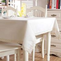 Utilice lino de algodón grueso navideño, liso con dobladillo blanco ENCE, mesas de centro lavables, manteles para bodas y cenas. - details 3