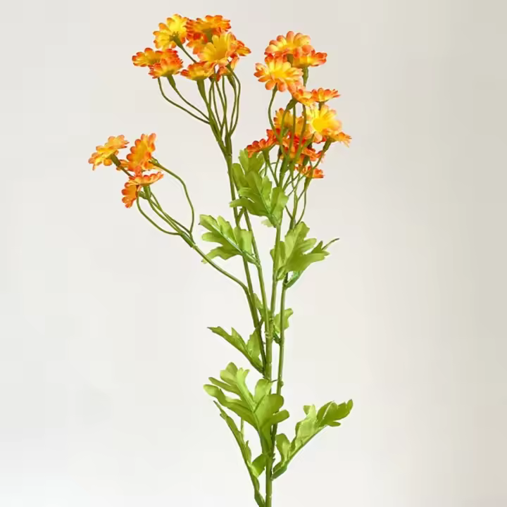 Nuevo Ramo de flores artificiales pequeñas y frescas, 30 cabezas de flores de seda, estilo Ins, - 1