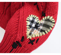 Cárdigan de punto cálido para mujer, chaqueta bordada con bolsillos, abrigo holgado, otoño e invierno, 2023 - details 21