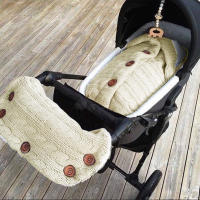 Saco de dormir de punto grueso para bebé, forro de Cachemira de imitación infantil, envoltura para recién nacido, manta para cochecito de niño - details 28