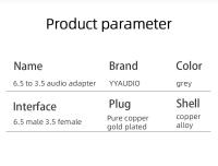 Alta calidad 3,5mm Audio Jack convertidor Jack 3,5 conector de altavoz 6,35mm macho a 3,5mm hembra conector de Audio para altavoz - details 6