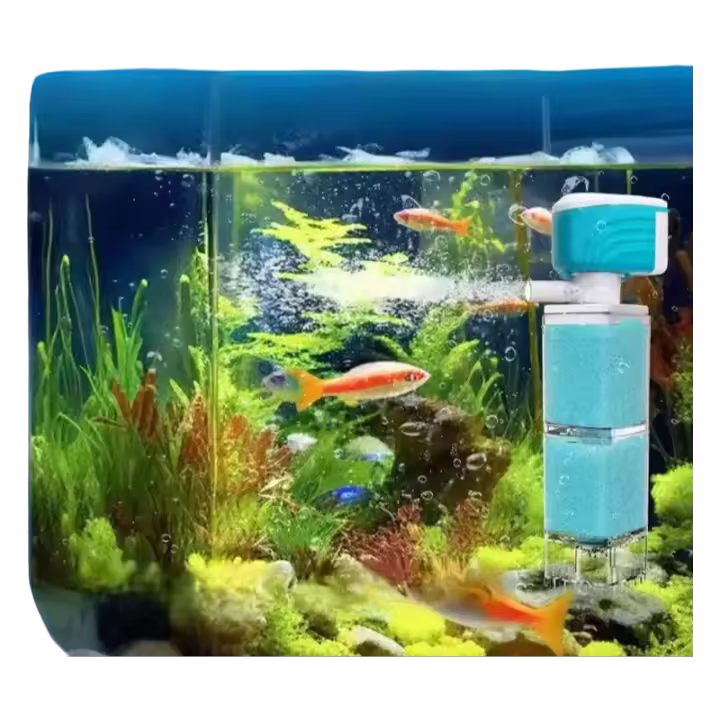 Sistema De Filtro Automático Para Acuario 4W/220V Bomba De Agua Para Tanque De Peces Con Circulación De Agua Oxigenada Y Anti Retroalimentación - 1