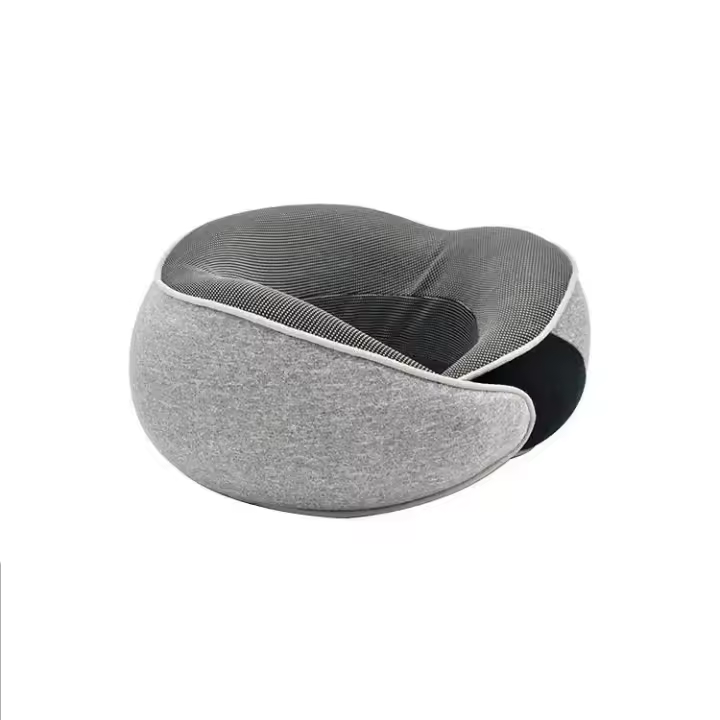Almohada de Viaje Portátil en Forma de U Almohada de Espuma Viscoelástica Ajustable para el Cuello para Dormir y Viajar - 1