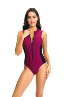 Traje de Baño de Una Pieza Negro Elegante para Mujer en Verano Traje de Baño Deportivo con Garantía de Retorno - details 14