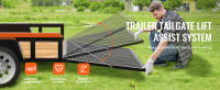 SucceBuy Trail Tailgate Lift Assist, capacidad de carga máxima de 180 libras, compatible con portón trasero de remolque utilitario, riel lateral de 10-24 pulgadas, rampa de altura de 4-6 pies - details 0