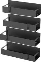 Estante lateral magnético para especias para refrigerador, cesta colgante, ahorro de espacio, organizador de cocina, soporte para el hogar - details 6