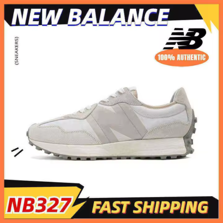 % original 327 NW1 Gris Blanco Zapatillas para correr Zapatillas unisex 【Con caja】 apliques LETEN - 1